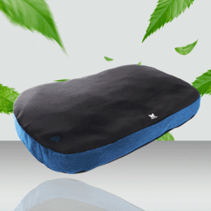 poduszka dwustronna dla psa czarna i niebieski 2