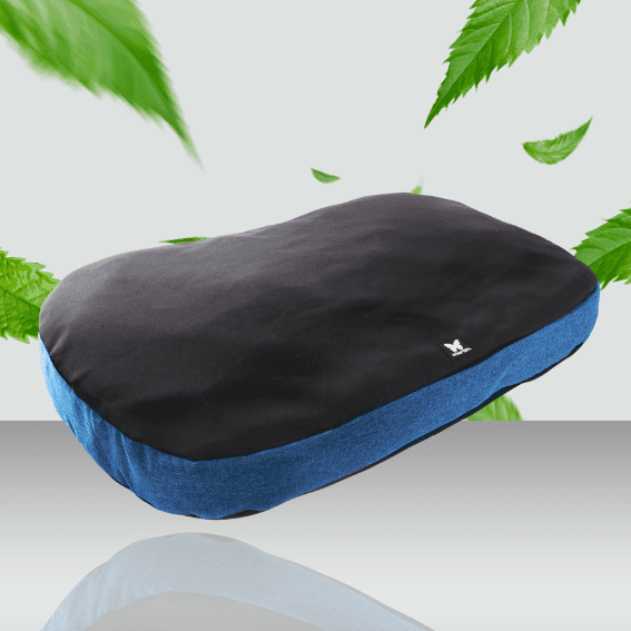 poduszka dwustronna dla psa czarna i niebieski 2