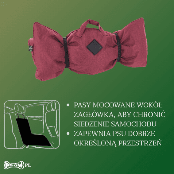 koc dla psa croisette czerwony 6