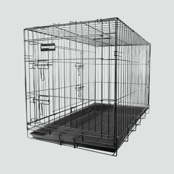 Klatka transportowa dla psa składana metalowa 4