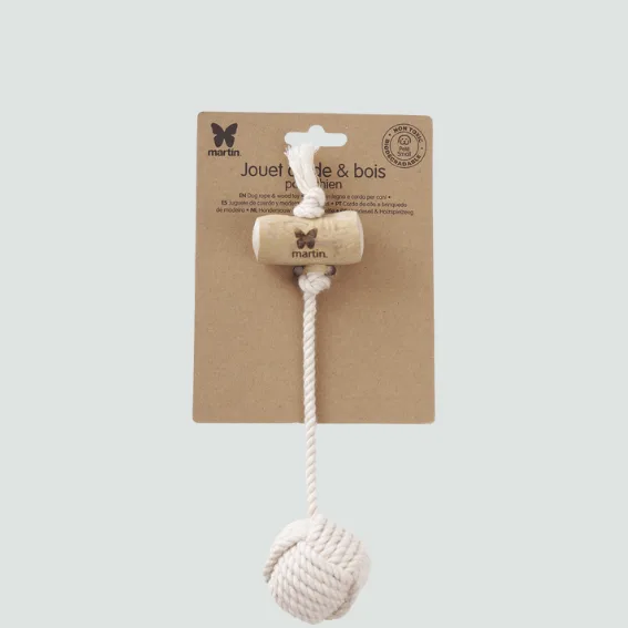 Zabawka trwała dla psa z piłką Lungo