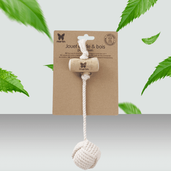 Zabawka trwała dla psa z piłką Lungo 2