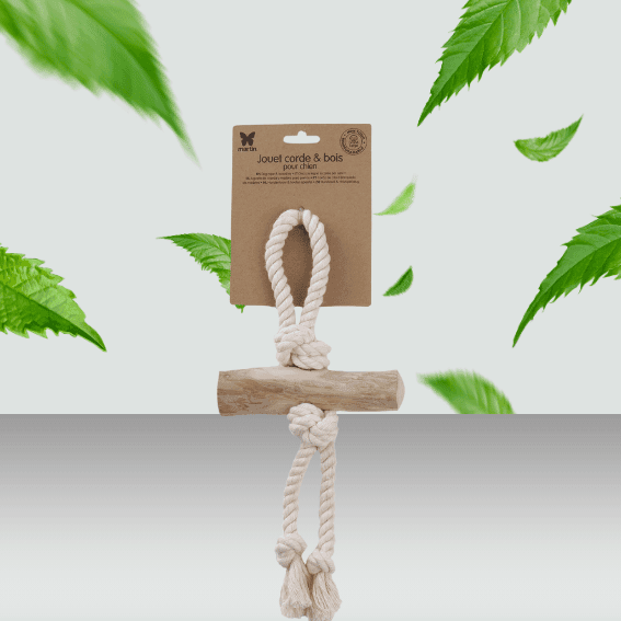 Zabawka trwała dla psa z uchwytem i dwoma sznurami lungo 2