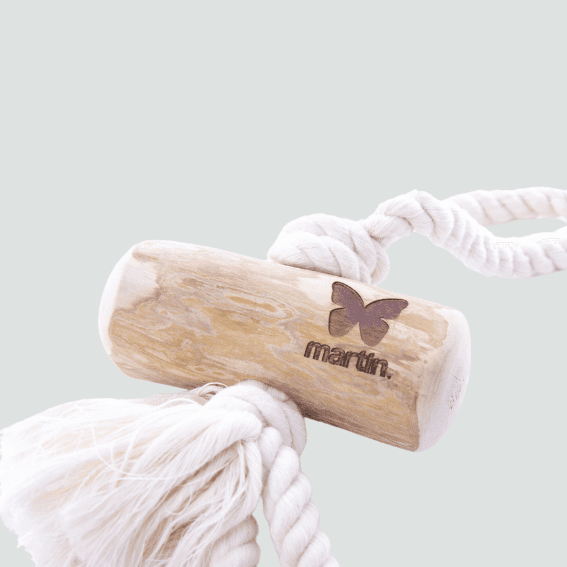 Zabawka trwała dla psa z uchwytem i dwoma sznurami expresso 4