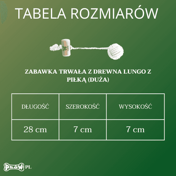 Zabawka trwała dla psa z piłką Lungo 4