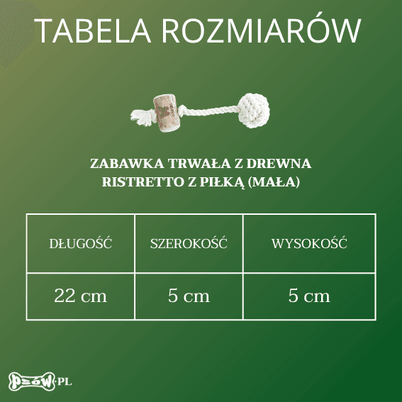 Zabawka trwała dla psa z piłką Ristretto 4