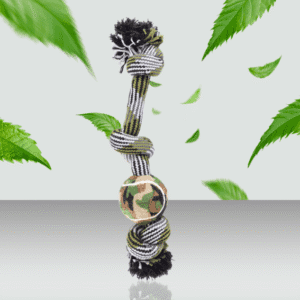 Zabawka dla psa sznurek seria Kamuflaż tenisowy 2