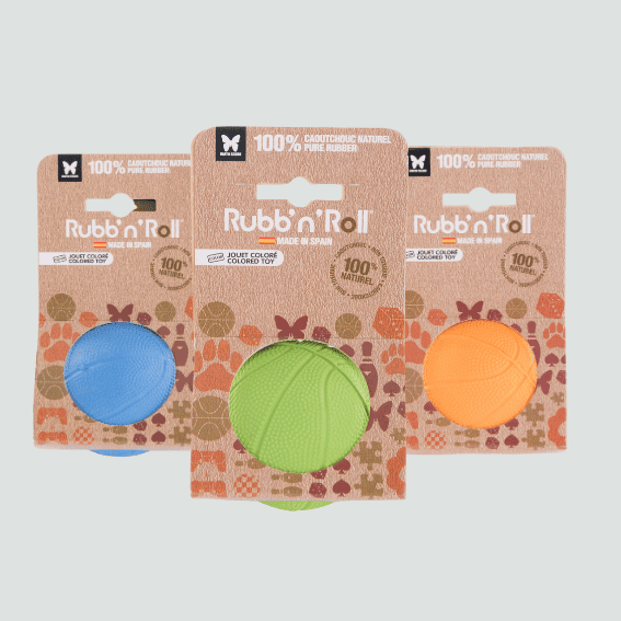 gumowa zabawka dla psa 3 piłka Rubb'n'Roll