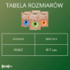 tabela rozmiarow Edukacyjna zabawka dla psa z gumy piłka Rubb'n'Roll