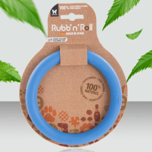 gumowa zabawka dla psa koło Rubb'n'Roll niebieska 2
