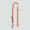 Smycz szkoleniowa nylonowa 3-stopniowa dla psa pomaranczowy