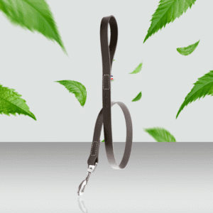 smycz dla psa ze skóry pełnoziarnistej model 499 czarny 2