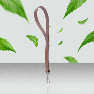 Krótka smycz dla psa ze skóry pełnoziarnistej model 499 brazowy 2