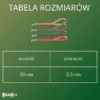 tabela rozmiarow Krótka smycz dla psa ze skóry pełnoziarnistej model 499