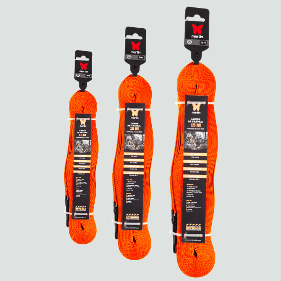 smycz treningowa dla psa z nylonu pomaranczowa 3