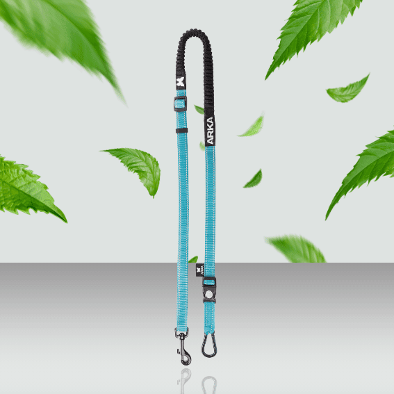 Linka do canicrossu dla psa niebieska 2