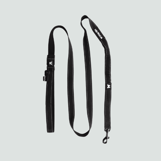 Smycz outdoorowa 2 w 1 dla psa czarna Smycz outdoorowa 2 w 1 dla psa czarna