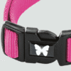 Obroża z nylonu dla psa regulowana rozowa 4