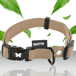 Obroża z nylonu dla psa regulowana bezowa 2
