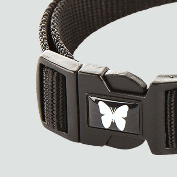 Obroża z nylonu dla psa regulowana czarna 4