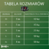 tabela rozmiarow Automatyczna smycz z taśmą dla psa 2Soft wyciągana