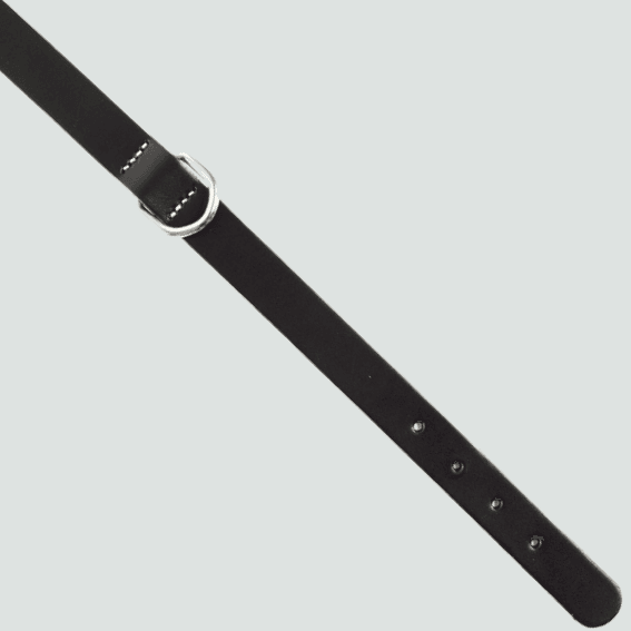 Skórzana obroża dla psa model 499 czarna 5