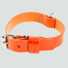 Skórzana obroża dla psa model 499 pomaranczowa