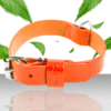 Skórzana obroża dla psa model 499 pomaranczowa 2