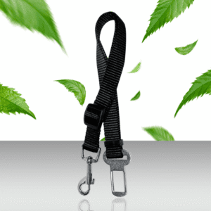 Regulowana smycz samochodowa dla psa czarna 2