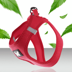 Szelki bezuciskowe dla psa mesh czerwone 2