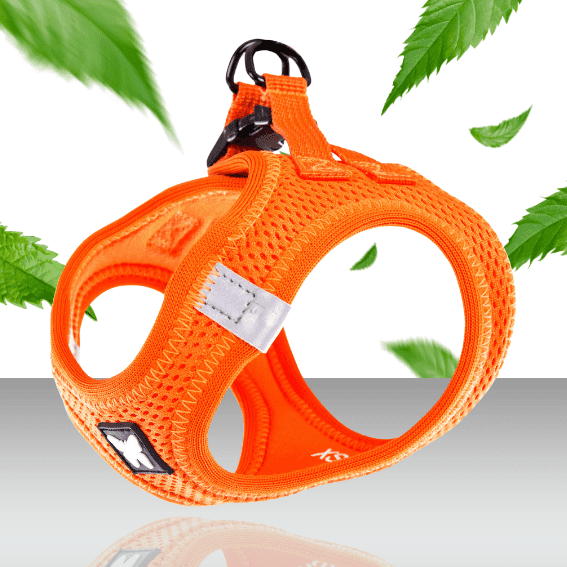 Szelki bezuciskowe dla psa mesh pomaranczowe 2