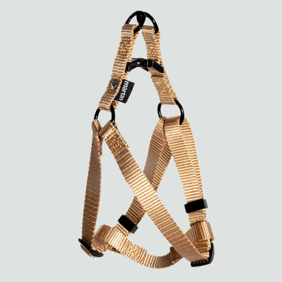 Szelki step in dla psa nylon bezowe