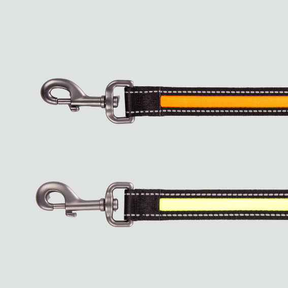 Przedłużacz do smyczy rozświetlany z nylonu dla psa ładowany USB 2 kolory 2