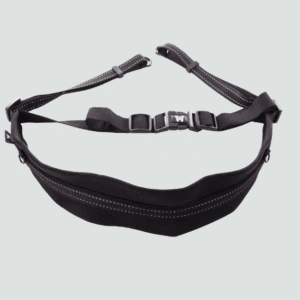 Pas do biegania z psem RUNNING regulowany odblaskowy czarny