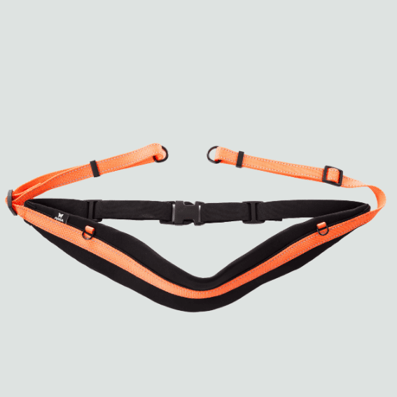 Pas do biegania z psem RUNNING regulowany odblaskowy pomarańczowy