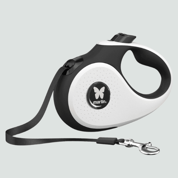 Automatyczna smycz z taśmą dla psa 2Soft wyciągana biala 3