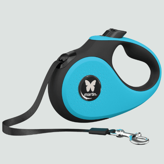 Automatyczna smycz z taśmą dla psa 2Soft wyciągana niebieska 3