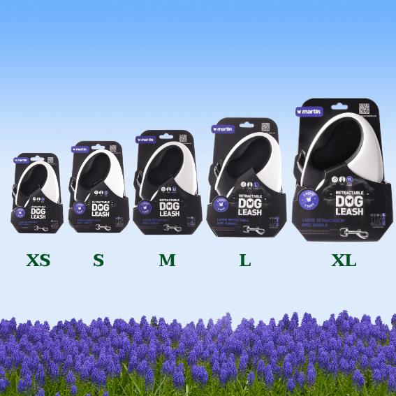 Automatyczna smycz z taśmą dla psa 2Soft wyciągana 5 rozmiar biala