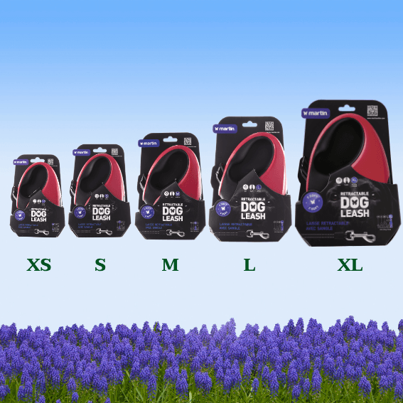 Automatyczna smycz z taśmą dla psa 2Soft wyciągana 5 rozmiar czerwona