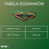 tabela rozmiarow Pas do biegania z psem RUNNING regulowany odblaskowy