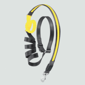 Świecąca smycz z nylonu rozszerzalna USB Żółta 2