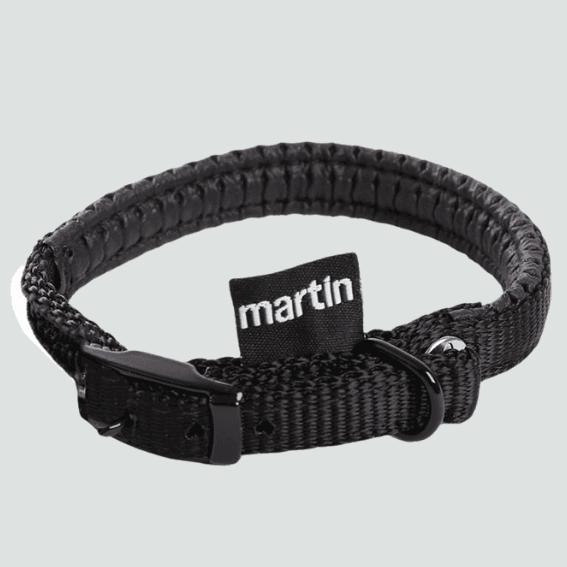 Obroża z nylonu dla psa Komfort czarna Obroża z nylonu dla psa Komfort czarna