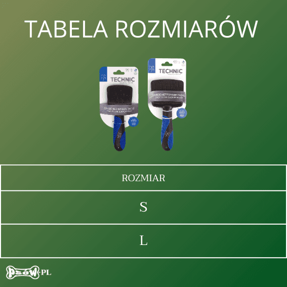 tabela rozmiarow Szczotka pudlówka Technic Héry