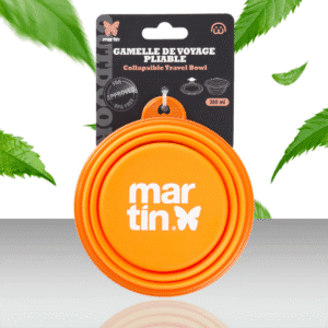 Miska podróżna dla psa składana pomaranczowa 2