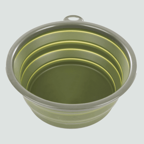 Miska podróżna dla psa składana kaki 3