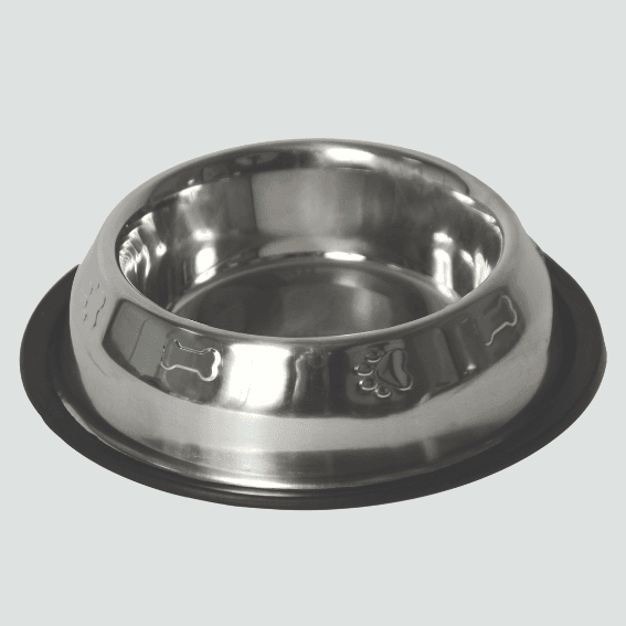 Miska dla psa antypoślizgowa ze stali nierdzewnej piramida