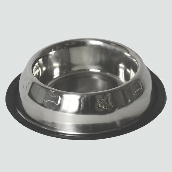 Miska dla psa antypoślizgowa ze stali nierdzewnej piramida