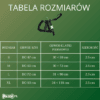tabela rozmiarow Szelki zabezpieczające dla psa do samochodu czarne