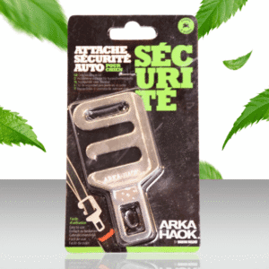 Zapięcie zabezpieczające do samochodu dla psa srebrne 2