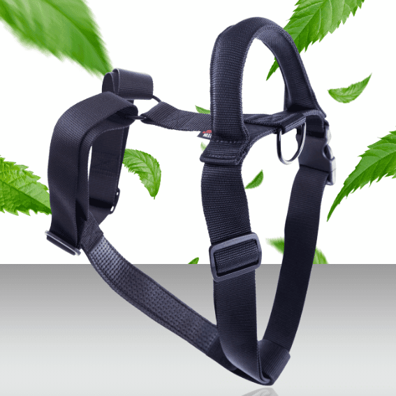 Szelki taktyczne dla psa regulowane czarne 2